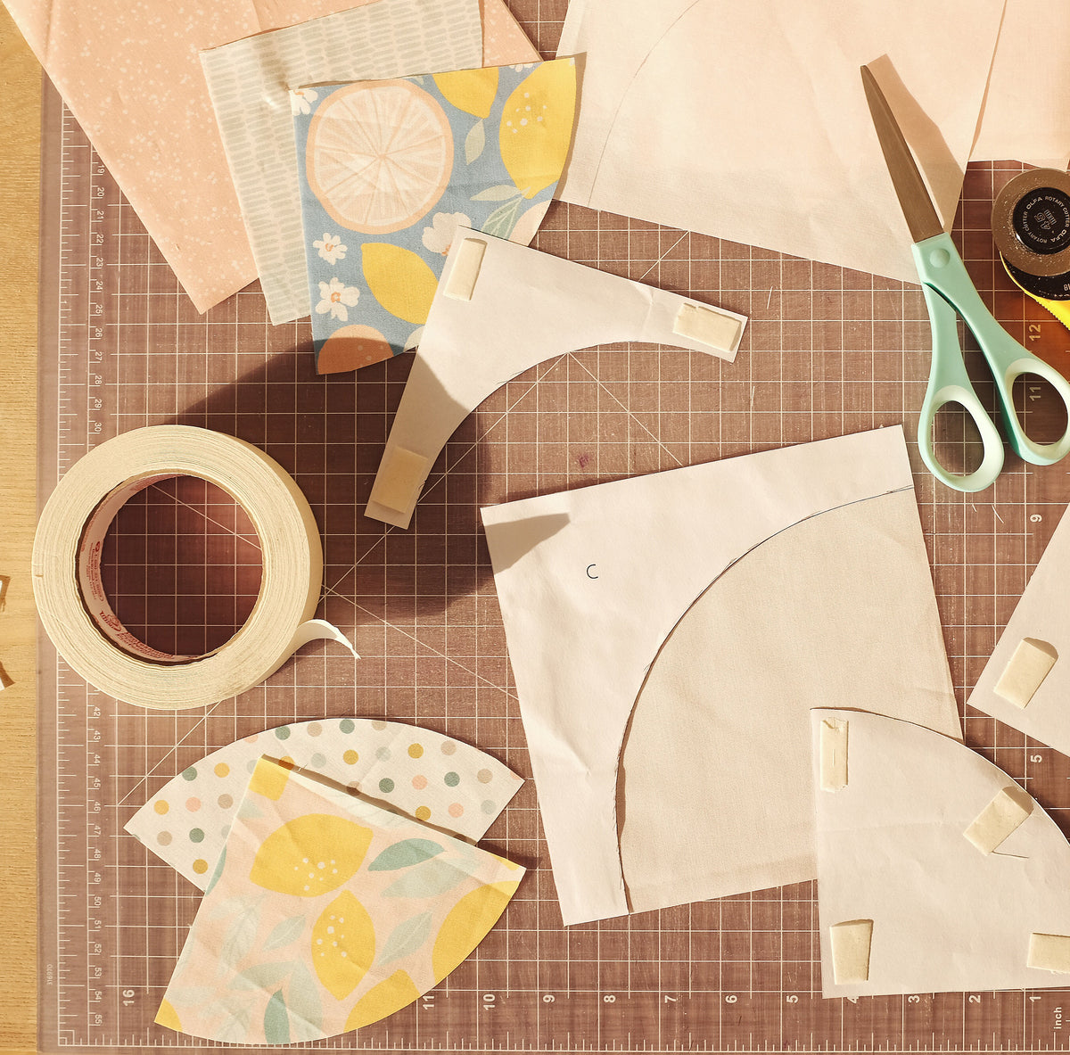 Painter's Tape Hacks in the Studio the.weekendquilter