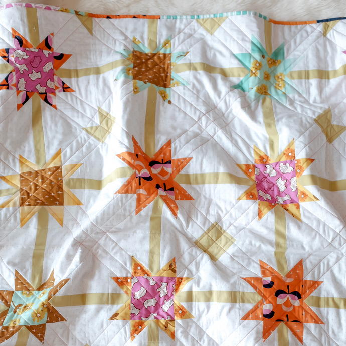 Meteor Shower Quilt, Love Quilting and Patchwork Magazine #88