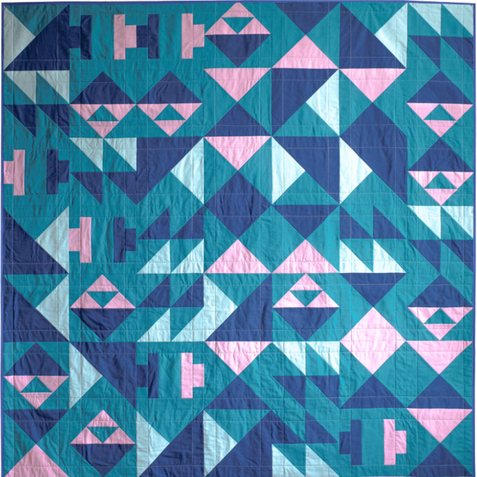 Overview of Geometric Jewels Sampler Quilt Along