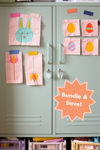 Load image into Gallery viewer, Springtide Meadow: Eggs Three Ways Quilt Block