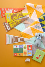 Load image into Gallery viewer, The Weekend Quilter Quilted Baby Milestone Flag foundation paper pieced (FPP) pattern