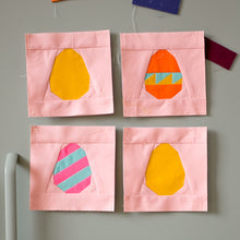 Load image into Gallery viewer, Springtide Meadow: Eggs Three Ways Quilt Block