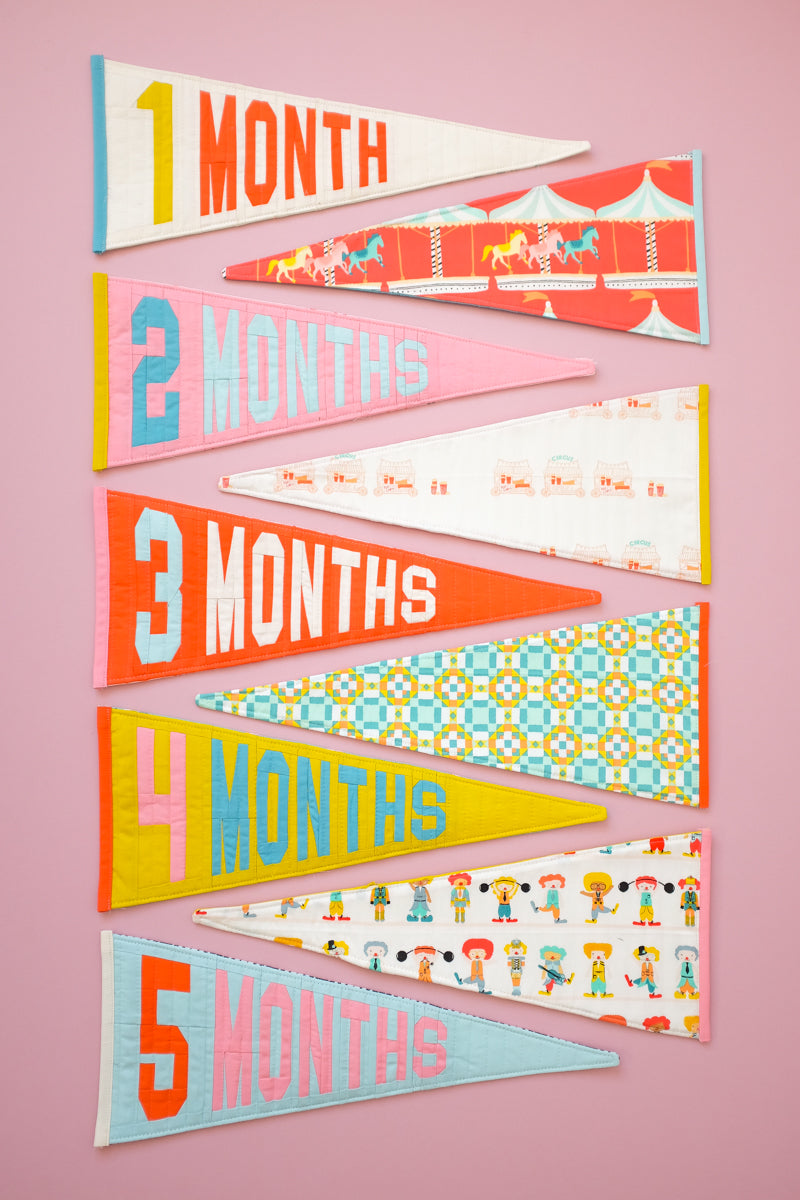 Baby Milestone Flags Pattern – The.weekendquilter