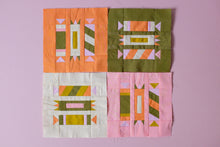 Load image into Gallery viewer, The weekend quilter foundation paper pieced Halloween candy quilt block – deadly sweet