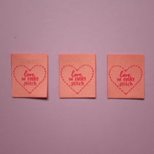 Load image into Gallery viewer, 'Love in Every Stitch' Woven Labels