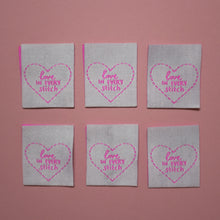 Load image into Gallery viewer, 'Love in Every Stitch' Woven Labels