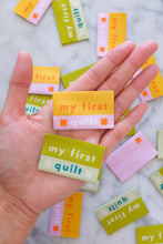 Load image into Gallery viewer, 'My First Quilt' Woven Labels