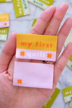Load image into Gallery viewer, 'My First Quilt' Woven Labels