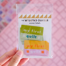 Load image into Gallery viewer, 'My First Quilt' Woven Labels