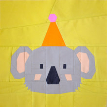 Load image into Gallery viewer, Party Animals: Koala Quilt Block