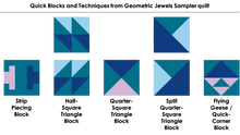 Load image into Gallery viewer, Geometric Jewels Sampler Quilt Pattern