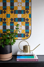 Load image into Gallery viewer, The Weekend Quilter Plaidful Modern Quilt Pattern for confident beginners in Baby Size wall hanging