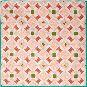 The Weekend Quilter Garden Tile Quilt Pattern for advanced beginners  in Baby Size