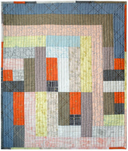 Load image into Gallery viewer, Log Cabin Study 001 Mini Wall Hanging Quilt Pattern for Beginners