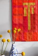 Load image into Gallery viewer, The Weekend Quilter Chinese Lunar New Year Blessings mini quilt for confident beginners close up