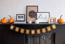 Load image into Gallery viewer, The Weekend Quilter Hey Boo Halloween Ghost Quilted Bunting Foundation paper pieced Pattern