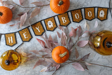 Load image into Gallery viewer, The Weekend Quilter Hey Boo Halloween Ghost Quilted Bunting Foundation paper pieced Pattern