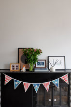Load image into Gallery viewer, The Weekend Quilter Stars and Stripes Quilted Bunting foundation paper pieced (FPP) pattern for advanced beginners