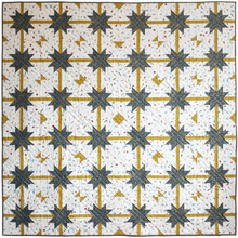 Load image into Gallery viewer, the weekend quilter the.weekendquilter meteor shower quilt pattern modern sawtooth star prequilt colouring coloring page one-toned star Rifle paper co cotton and steel fabric.com