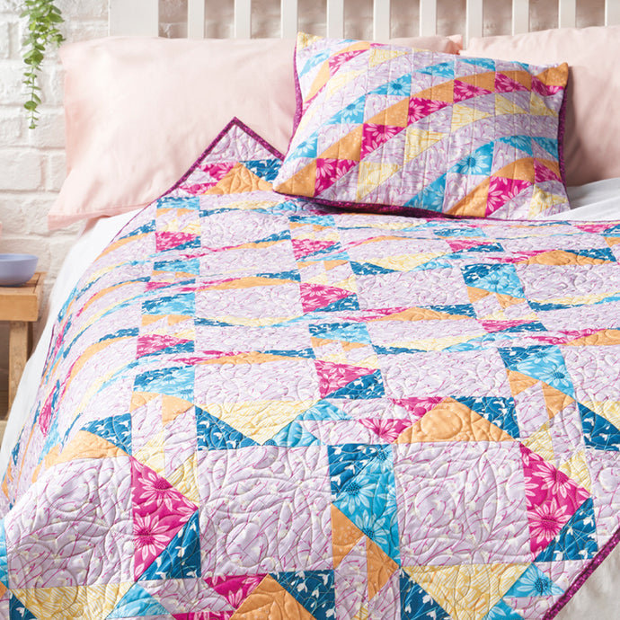 Bear Paw Weave Quilt and Cushion Projects, Love Patchwork & Quilting Magazine #113