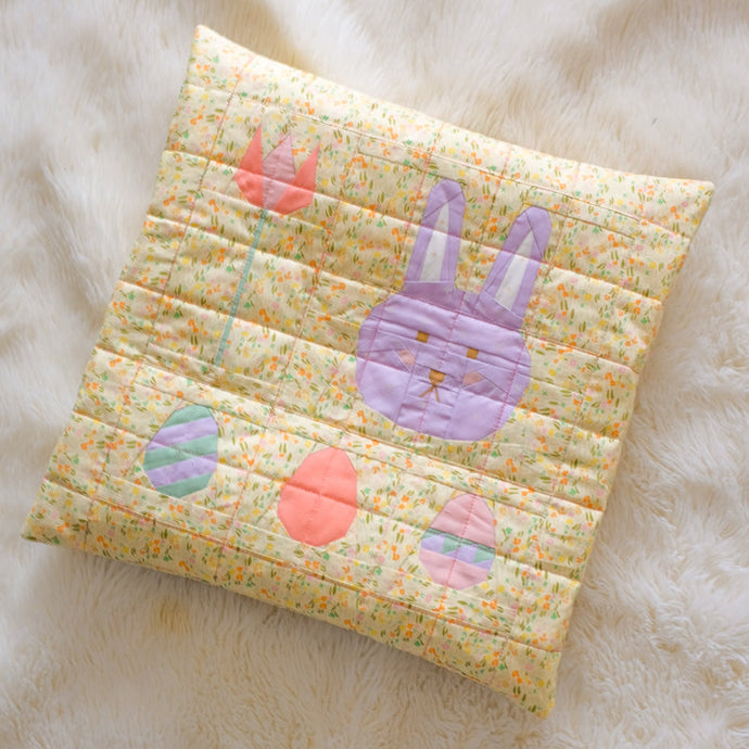 Springtide Meadow Quilted Throw Cushion Tutorial
