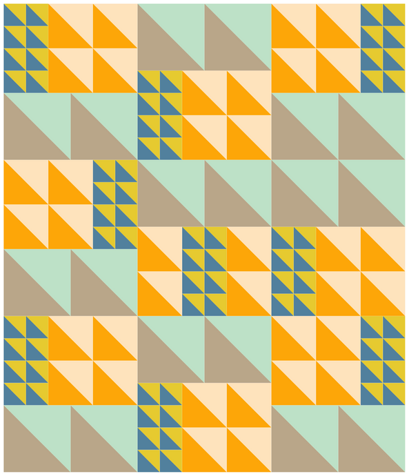 Triangle Multiplier Quilt Pattern