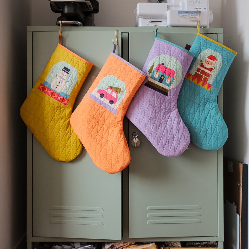 Snowy Scenes Stockings Pattern