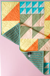 Triangle Multiplier Throw Size Quilt