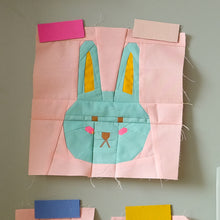 Load image into Gallery viewer, Springtide Meadow: Little Cottontail Quilt Block