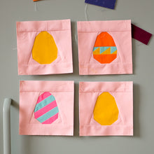 Load image into Gallery viewer, Springtide Meadow: Eggs Three Ways Quilt Block