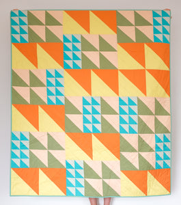 Triangle Multiplier Throw Size Quilt