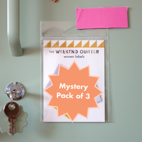 Mystery Pack of 3 Woven Labels