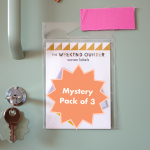 Mystery Pack of 3 Woven Labels
