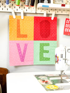 Love Letters Mini Quilt Pattern