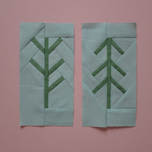 Load image into Gallery viewer, Beaks on Ice: Winter Pines Quilt Blocks
