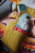 Load image into Gallery viewer, Snowy Scenes: Frosted Friend Quilt Block