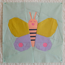Load image into Gallery viewer, Little Bug Club: Fancy Flutter Quilt Block