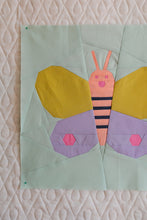 Load image into Gallery viewer, Little Bug Club: Fancy Flutter Quilt Block