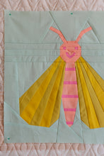 Load image into Gallery viewer, Little Bug Club: Twilight Moth Quilt Block