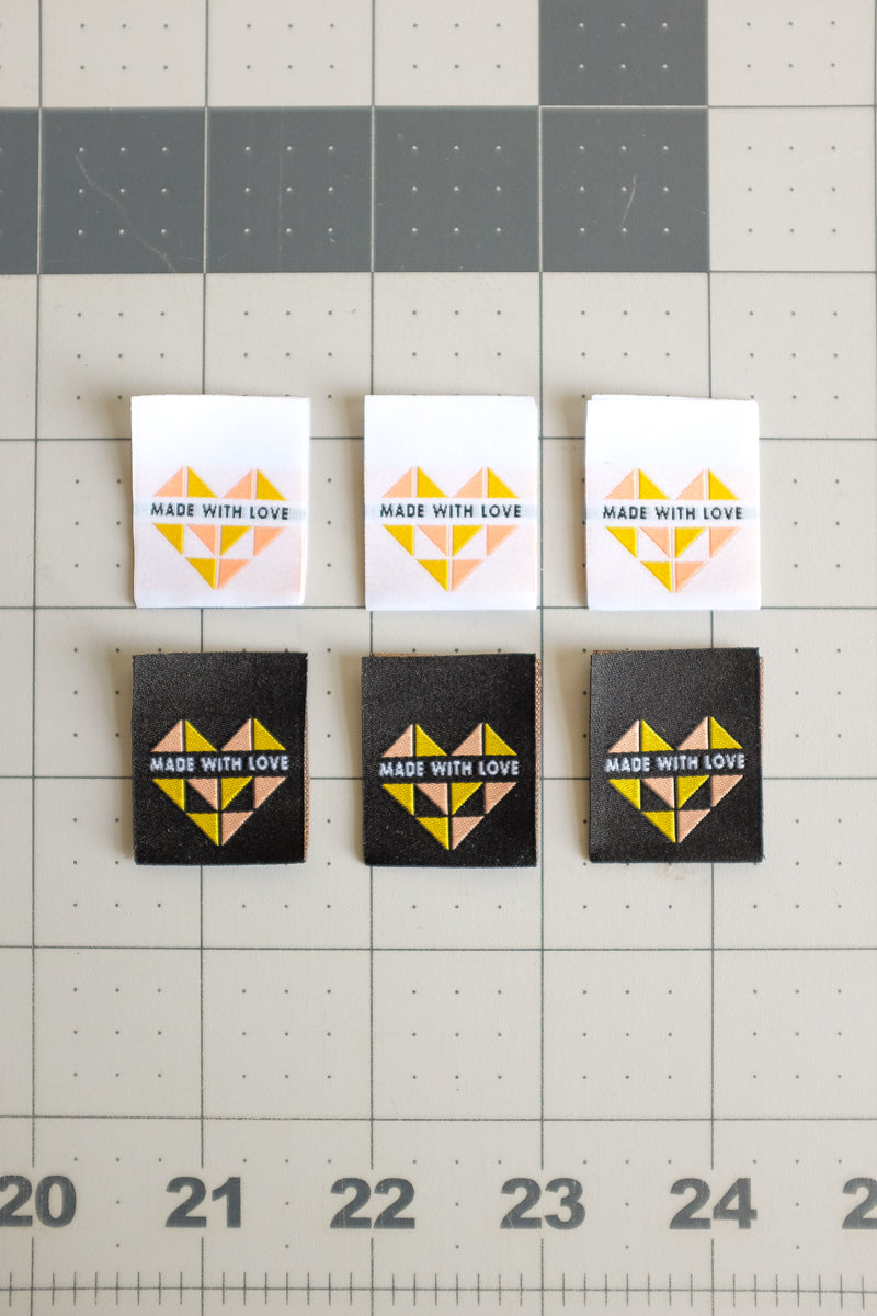 'Made With Love' Woven Labels – the.weekendquilter