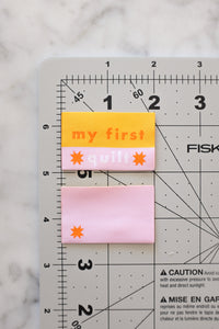 'My First Quilt' Woven Labels