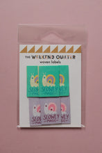 Load image into Gallery viewer, 'Slowly Made' Woven Labels