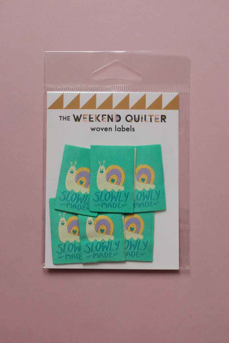Slow Labels 'Slowly Made' Woven Labels – the.weekendquilter