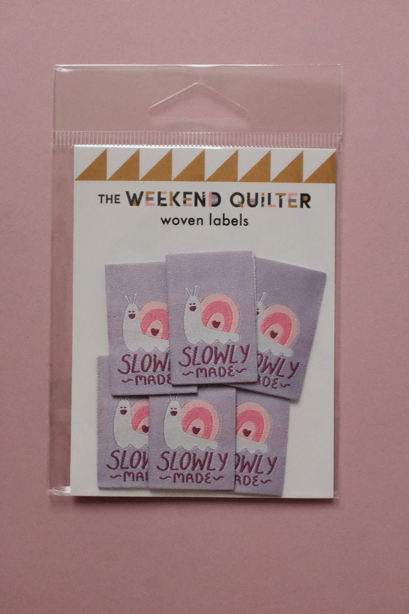 Slow Labels 'Slowly Made' Woven Labels – the.weekendquilter