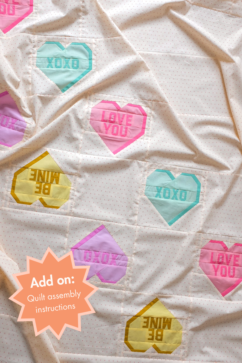 Sweet Notes: Be Mine Quilt Block – the.weekendquilter