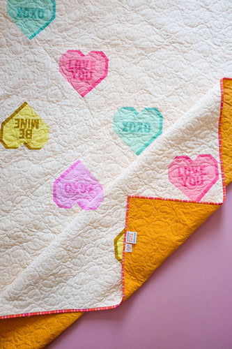 The Weekend Quilter Valentine's Day Sweet Notes Series Foundation Paper Pieced quilt