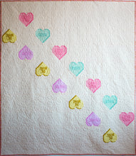 Load image into Gallery viewer, The Weekend Quilter Valentine&#39;s Day Sweet Notes Series Foundation Paper Pieced quilt