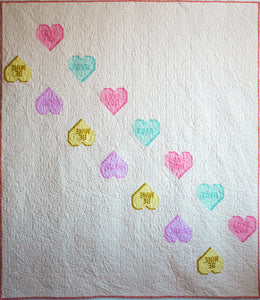 The Weekend Quilter Valentine's Day Sweet Notes Series Foundation Paper Pieced quilt