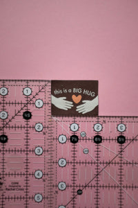 'This is a BIG HUG' Woven Labels