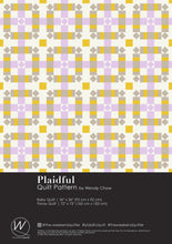 Load image into Gallery viewer, The Weekend Quilter Plaidful Modern Quilt Pattern for confident beginners in Cover Page